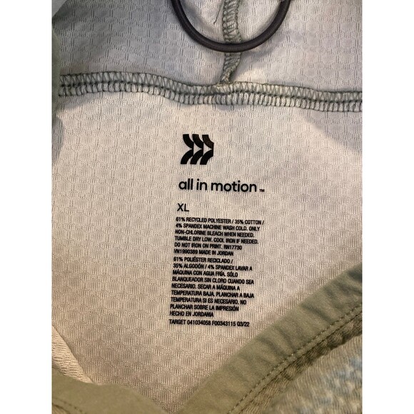 All in Motion Hoodie Jacket Pullover Textured Unisex  Size XL Sage Green - Picture 10 of 11